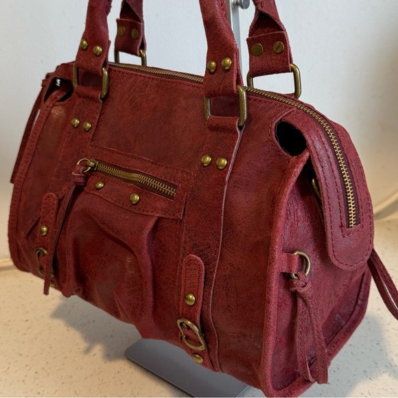 Red Leather Handbag - Picture 4 of 13